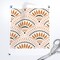 Orange Scales Scallops Fans Geometric Vintage 20'S Medium Scale Art Nouveau Victorian. Custom Removable Wallpaper by Spoonflower Peel & Stick Wallpaper 2FT Wide